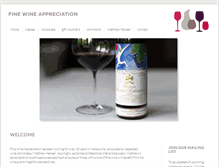 Tablet Screenshot of finewineappreciation.com.au